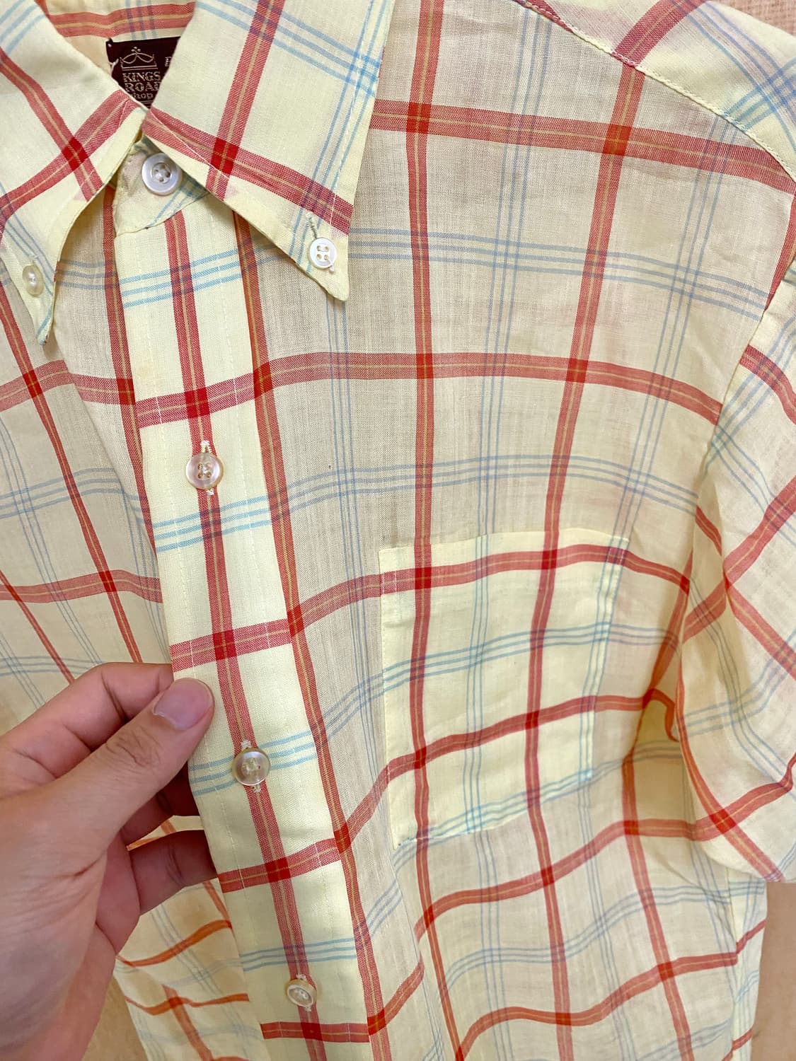 70's SEARS 1/2 check shirts 70년대 시어스 셔츠 상품이미지6