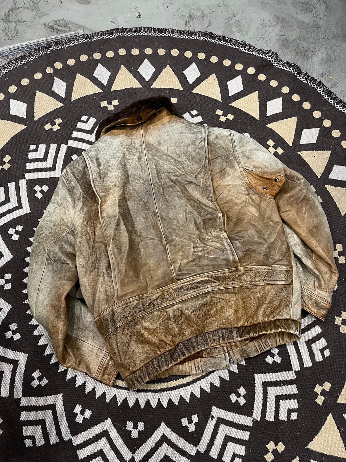 Made in JAPAN G1 소가죽 플라이트 봄버자켓 상품이미지4