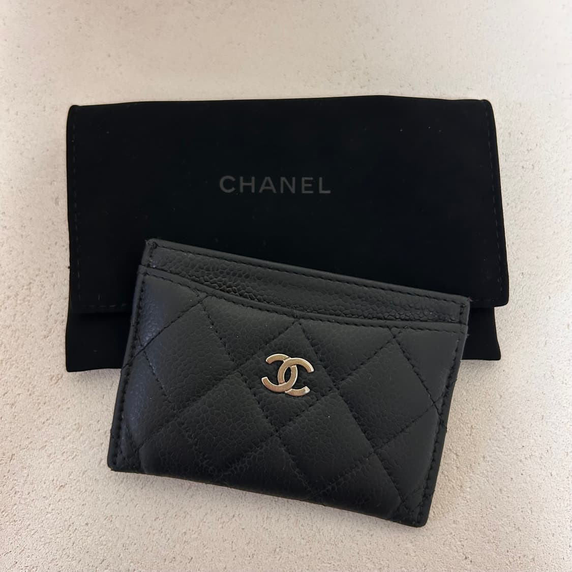 샤넬 캐비어 카드지갑 은장 블랙(풀박스/영수증포함) 상품이미지2