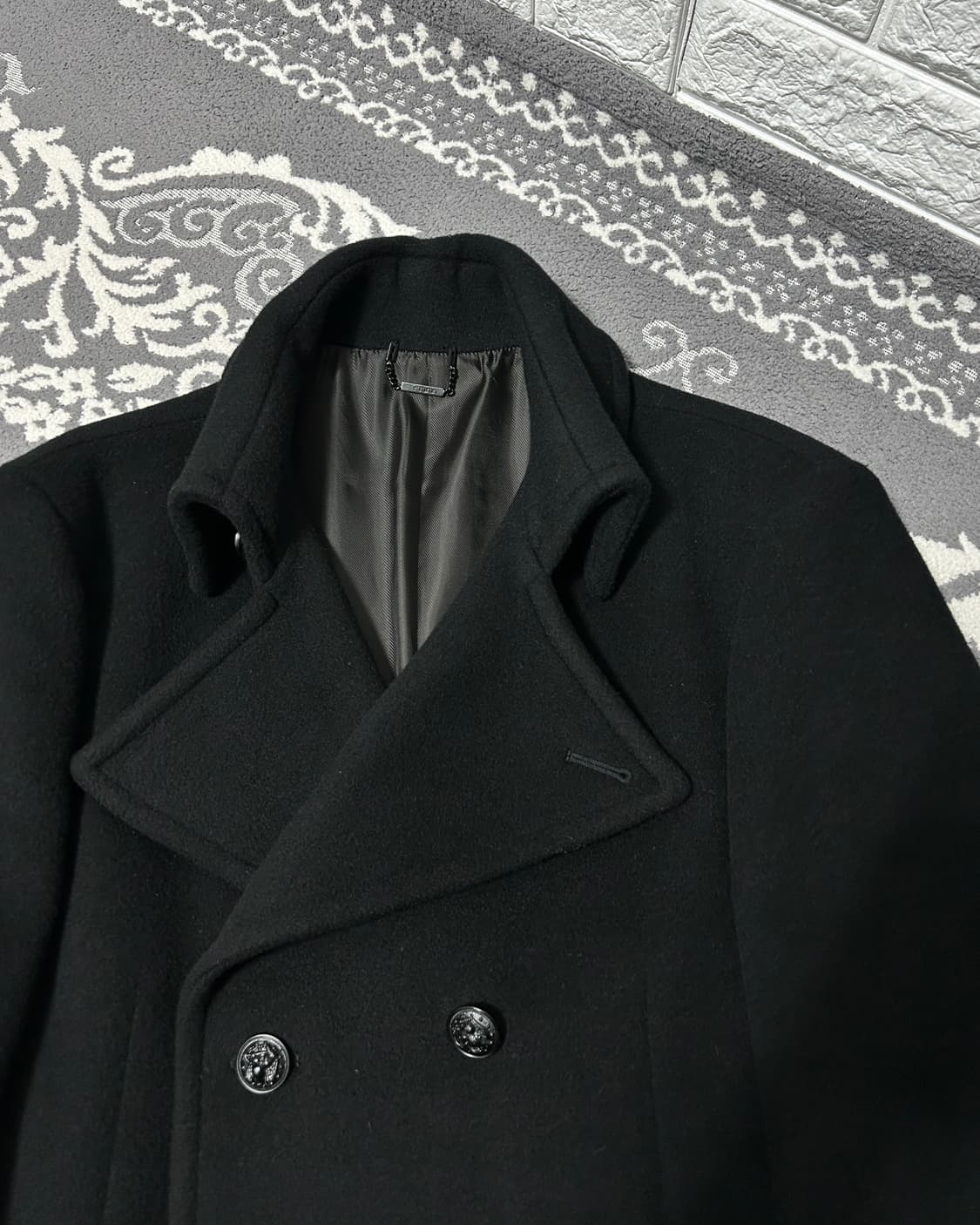 타임 옴므 울 캐시미어 더블 브레스티드 코트 상품이미지6