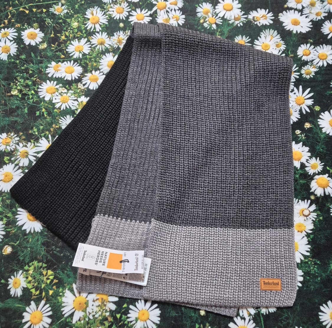 팀버랜드 목도리 머플러 (블랙/그레이) 새상품 상품이미지1