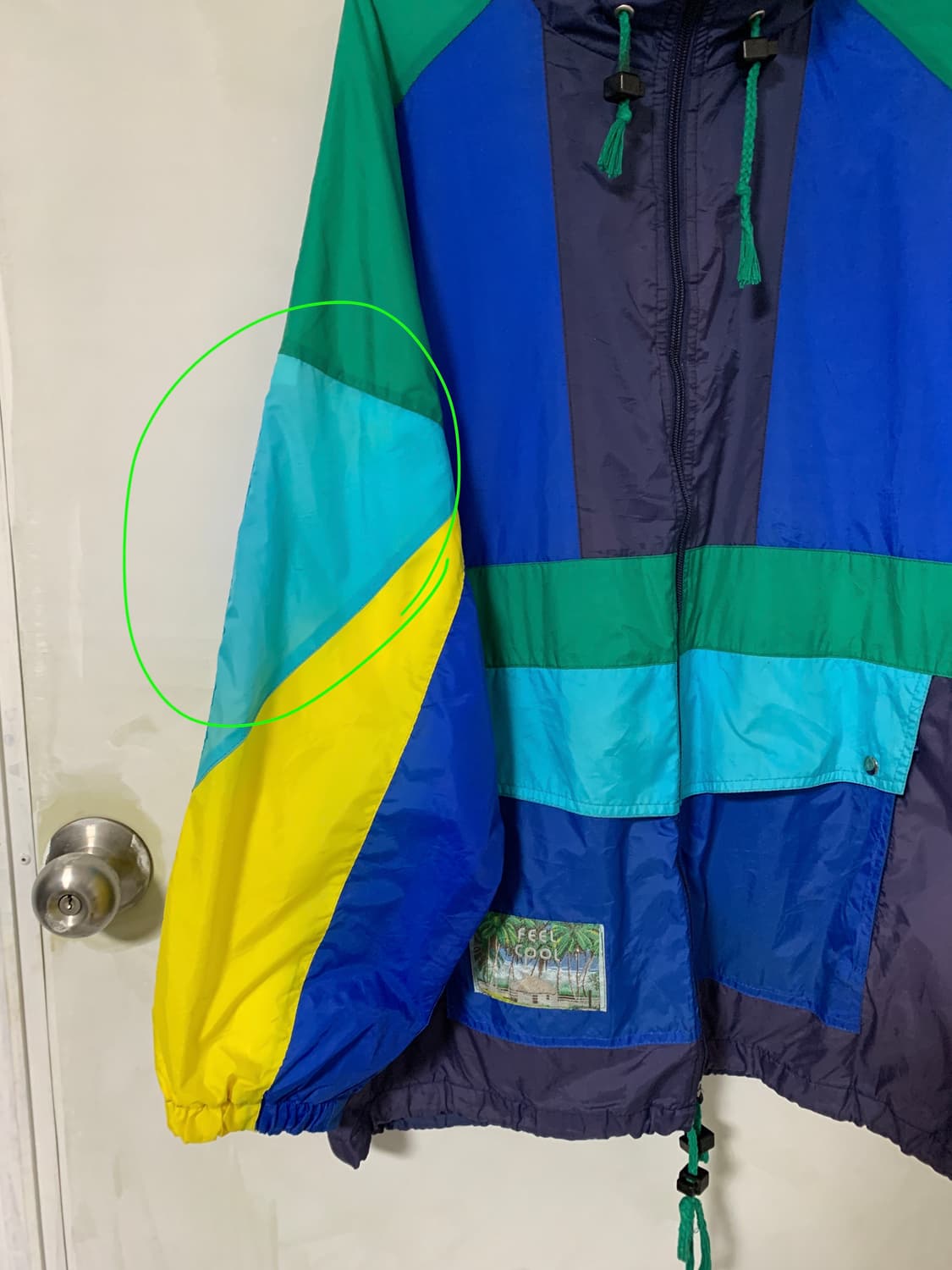 Shamp 90년대 빈티지 멀티컬러 바람막이 재킷 상품이미지8