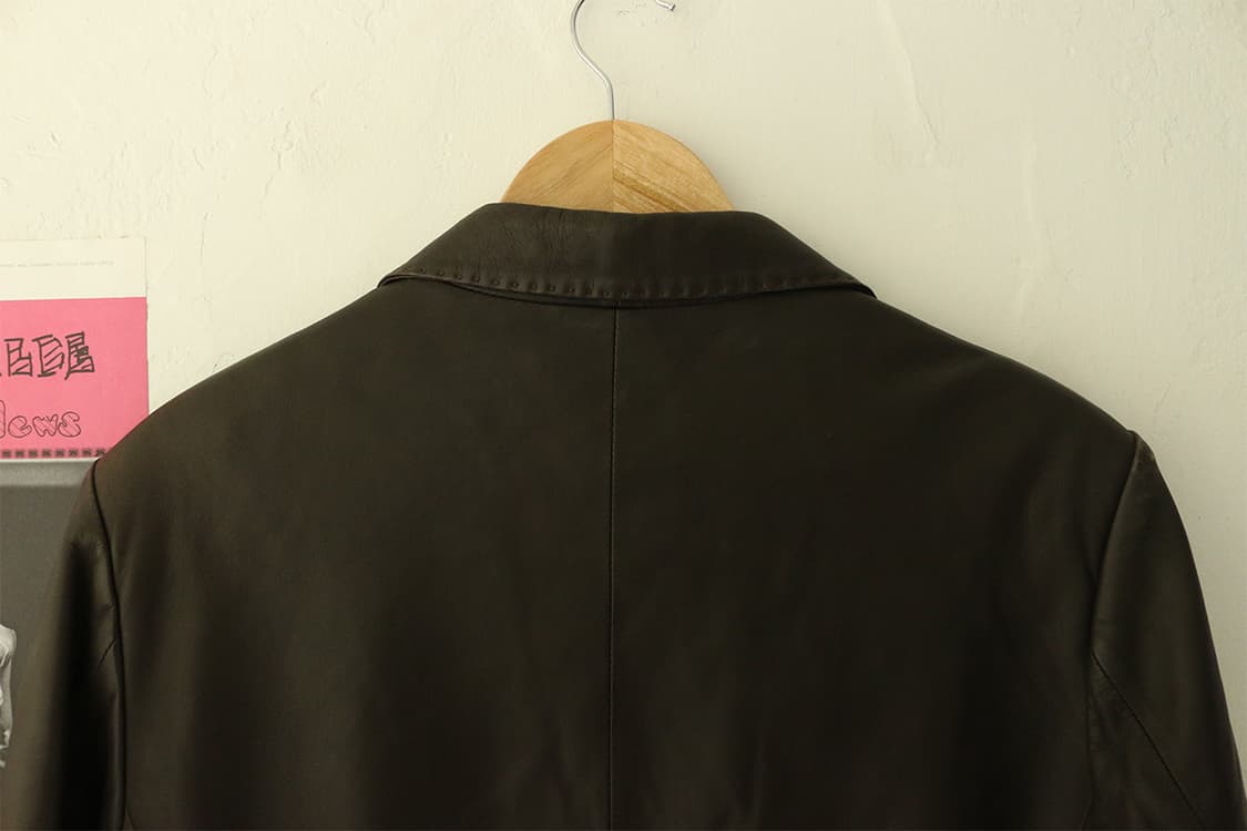 브라운 레더 블레이저  상품이미지7