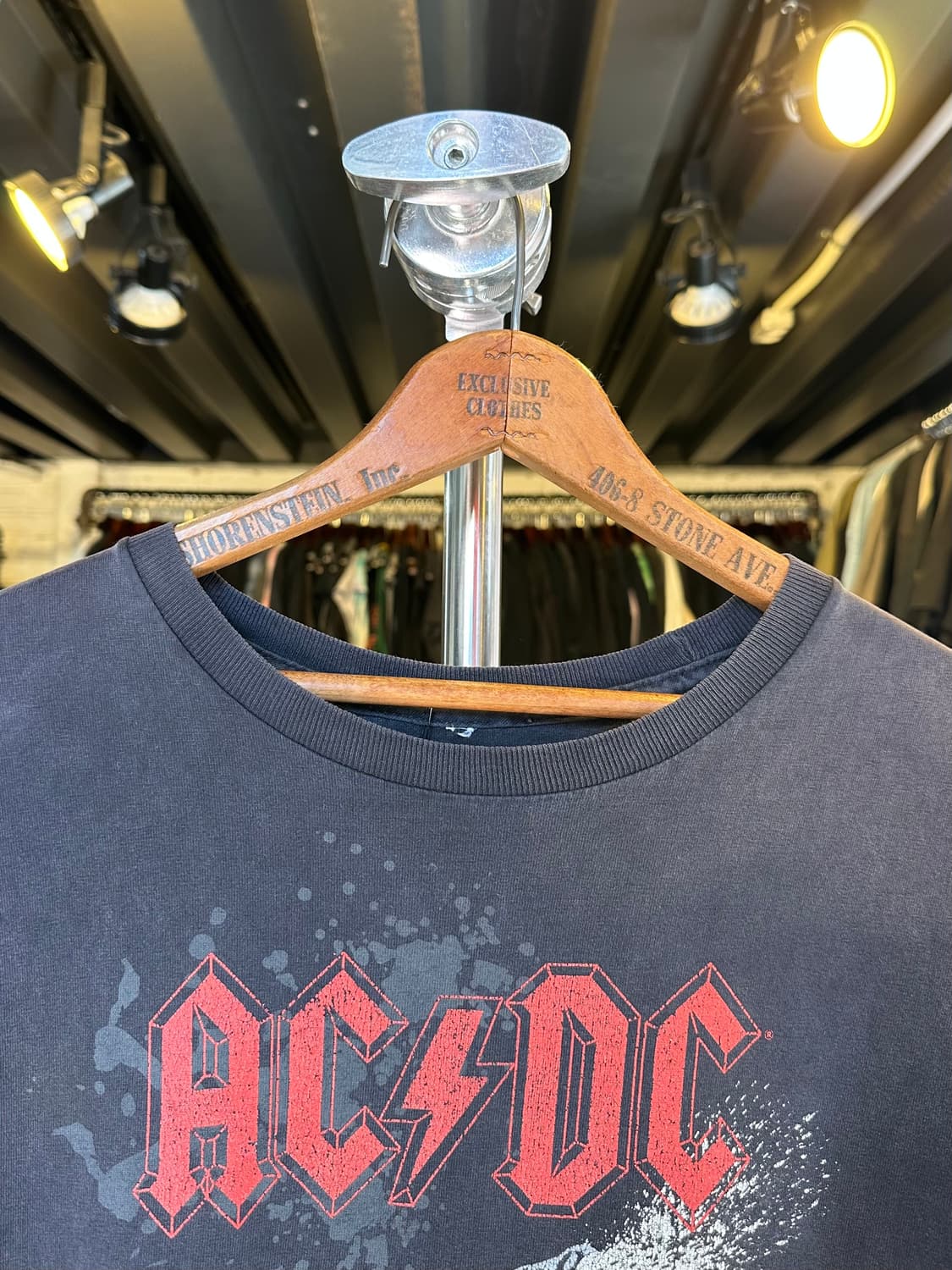 ACDC 락밴드 페이드 프린팅 티셔츠 상품이미지3