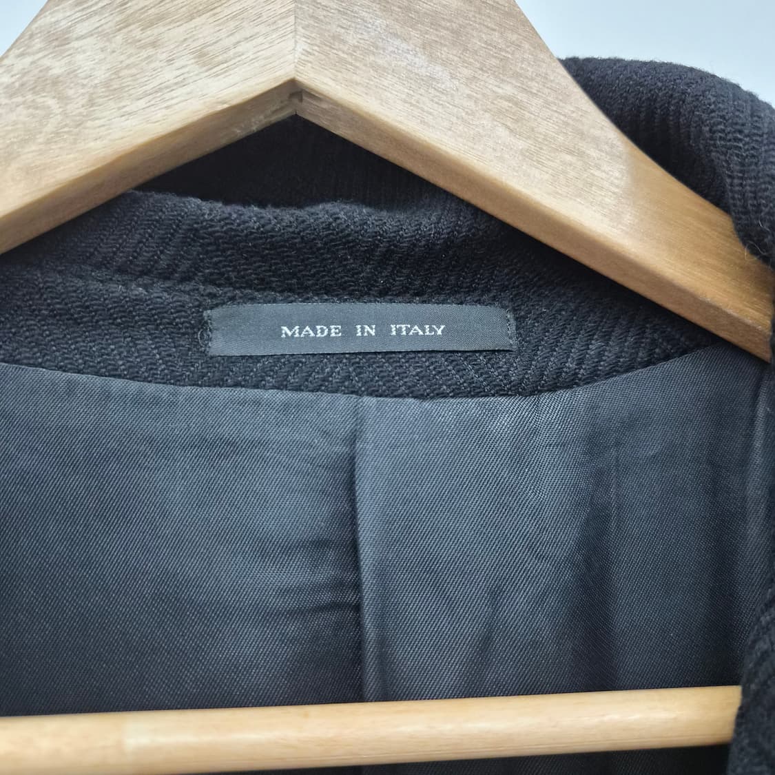 아르마니 블랙 더블 롱코트 남여공용 L 상품이미지4