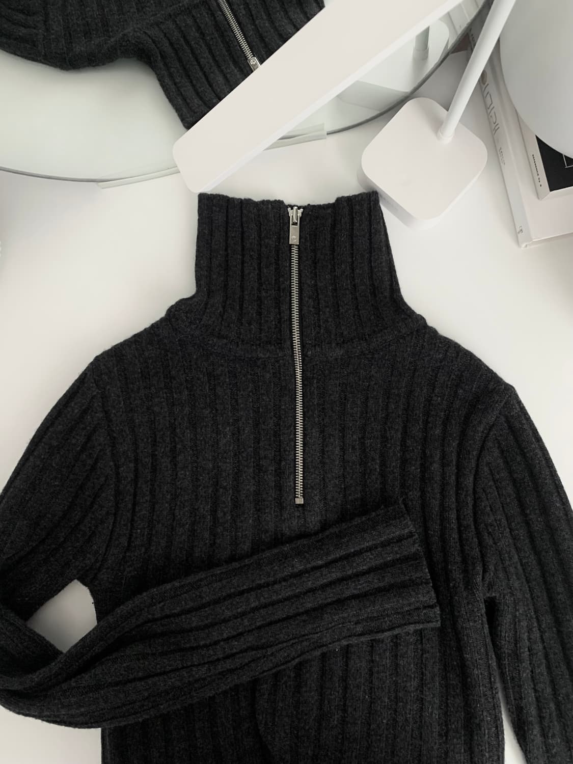 더오픈프로덕트 오픈yy 니트 집업 상품이미지2
