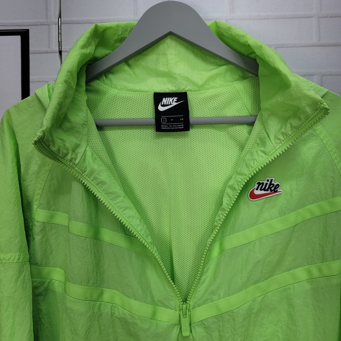 NIKE 나이키 스포츠웨어 헤리티지 원드러너 반집업 아감매쉬 후드 자켓 상품이미지3