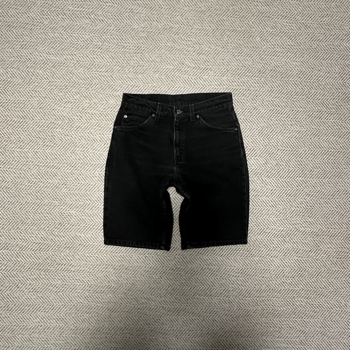 LEVI'S 550 90's black denim shorts 상품이미지1