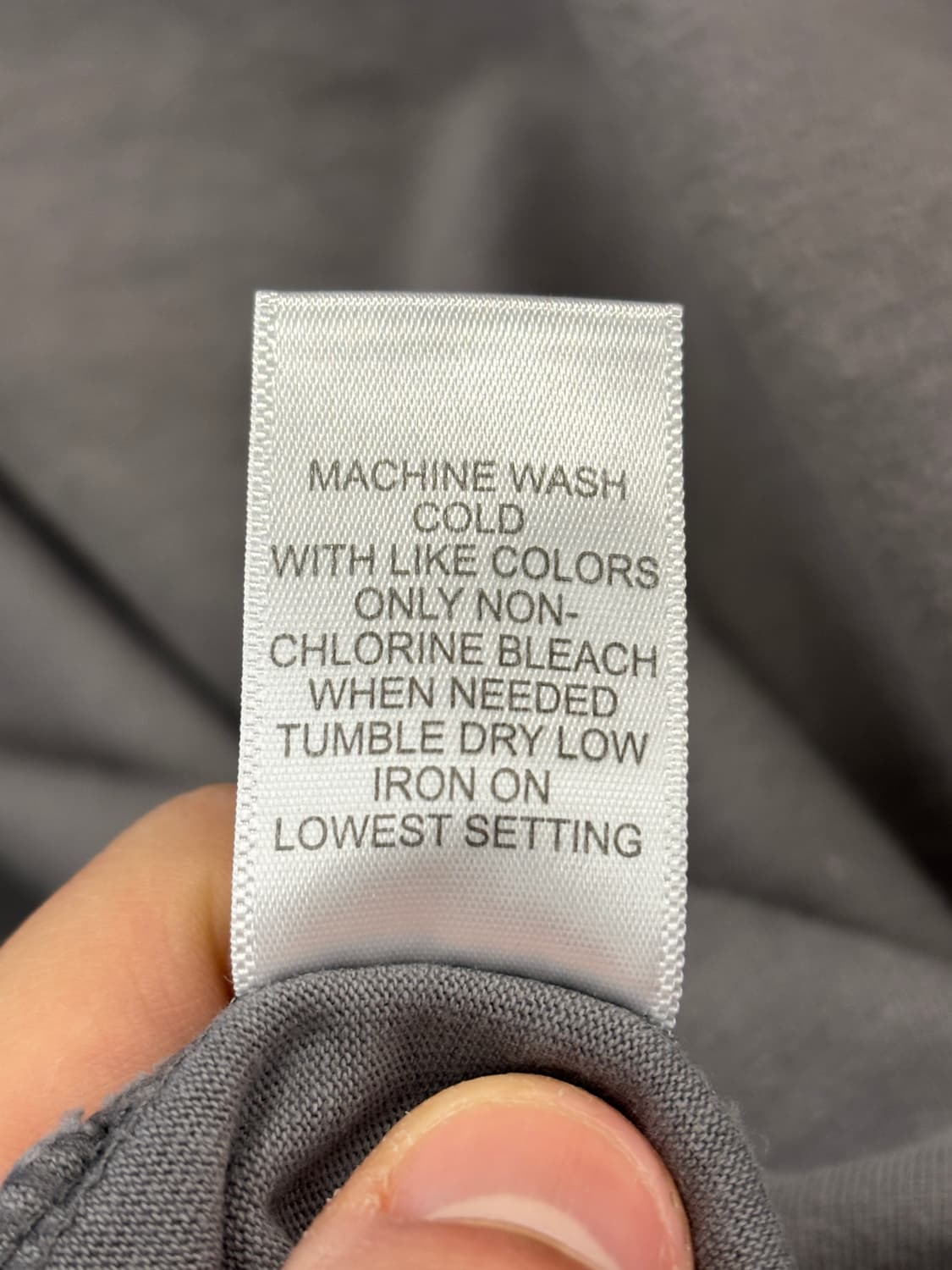 에센셜 반팔 티셔츠 L 회색 상품이미지6