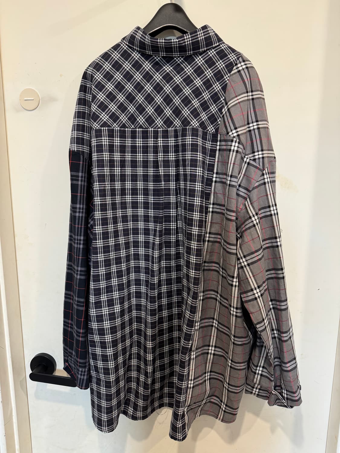 아조바이아조 시그니처 믹스 체크 셔츠  상품이미지2