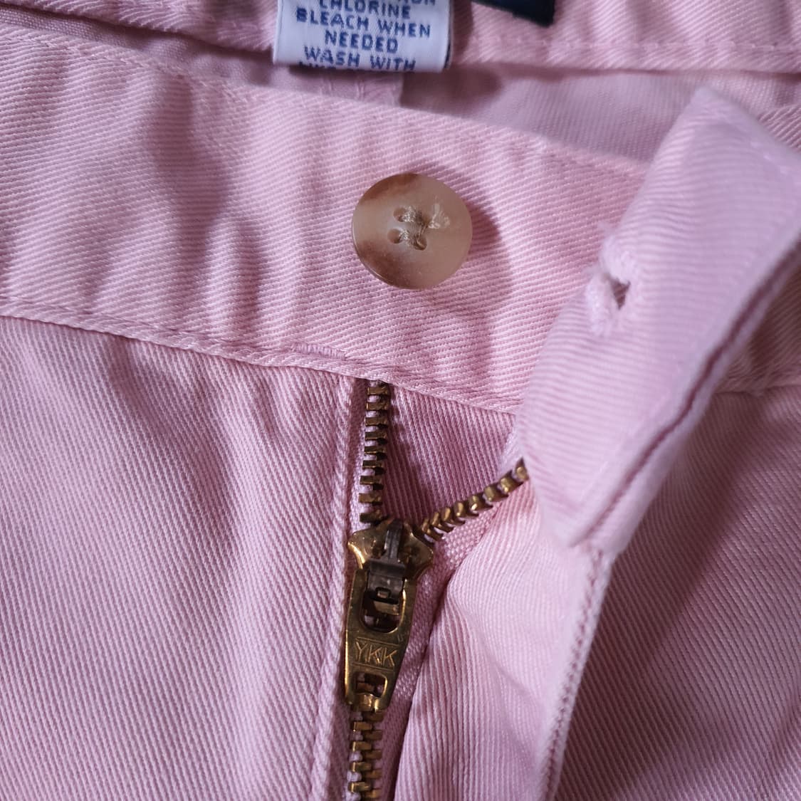 90s 폴로 랄프로렌 핑크 투턱 치노 팬츠  상품이미지4