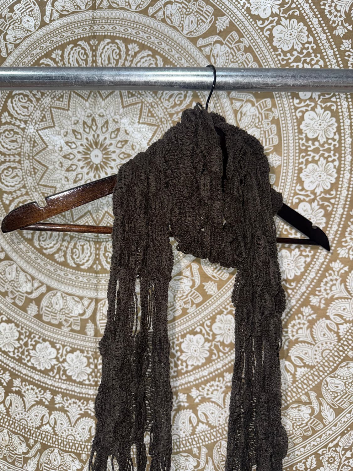 빈티지 딥브라운 니트 머플러 목도리  상품이미지3