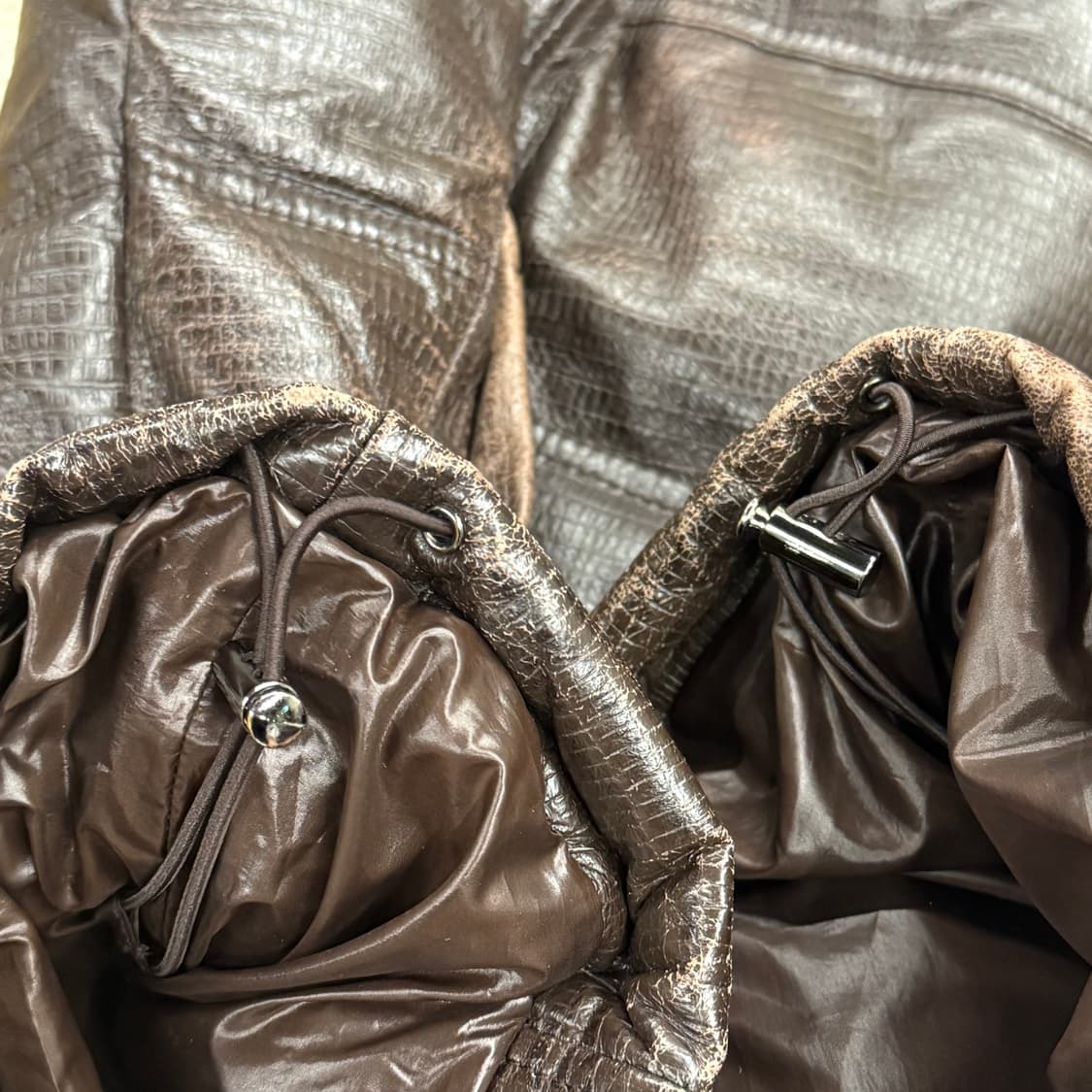 [정품/105] LDS sport 양가죽 패딩 자켓 b14 상품이미지6