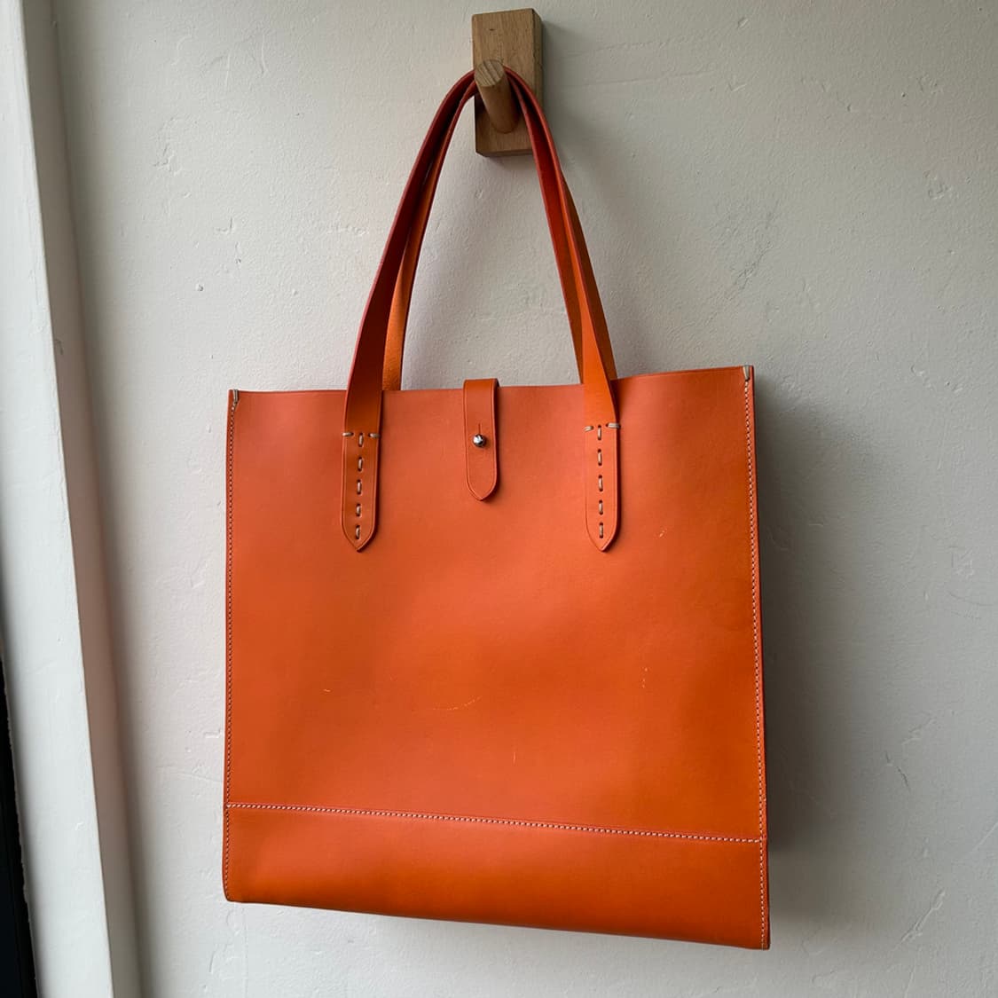 16555 - 랄프로렌 퍼플 라벨 레더 토트백 상품이미지8