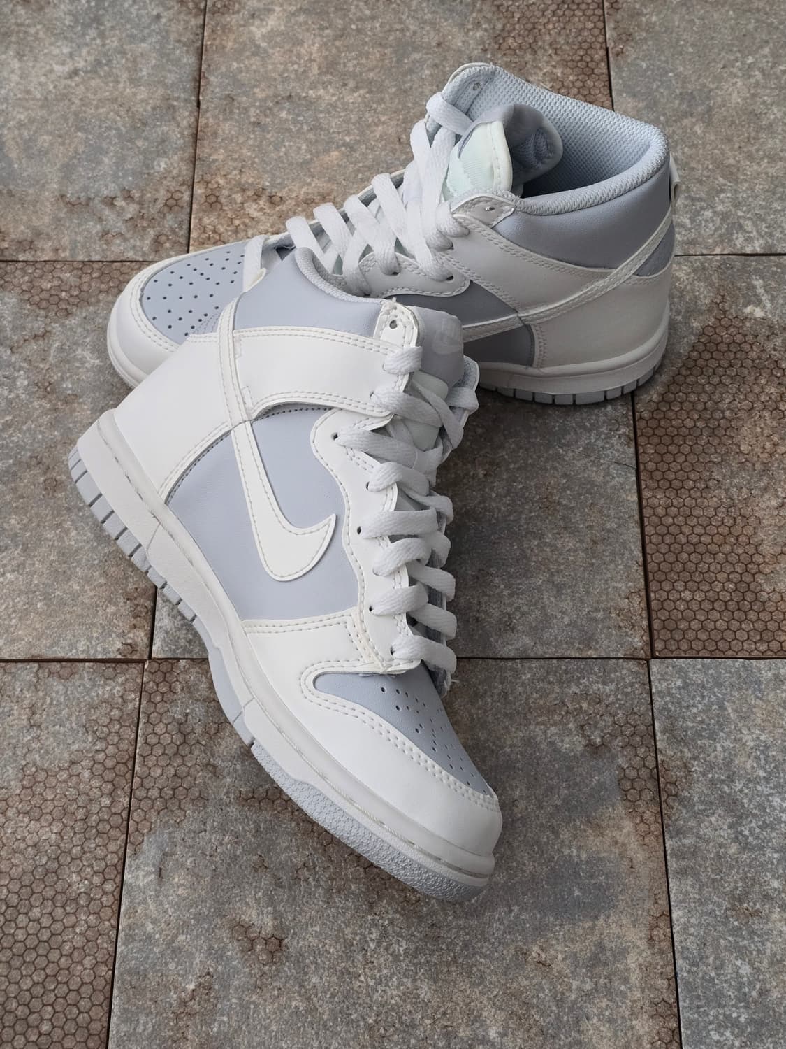 (225)나이키 덩크 하이 퓨어 플래티넘 상품이미지4