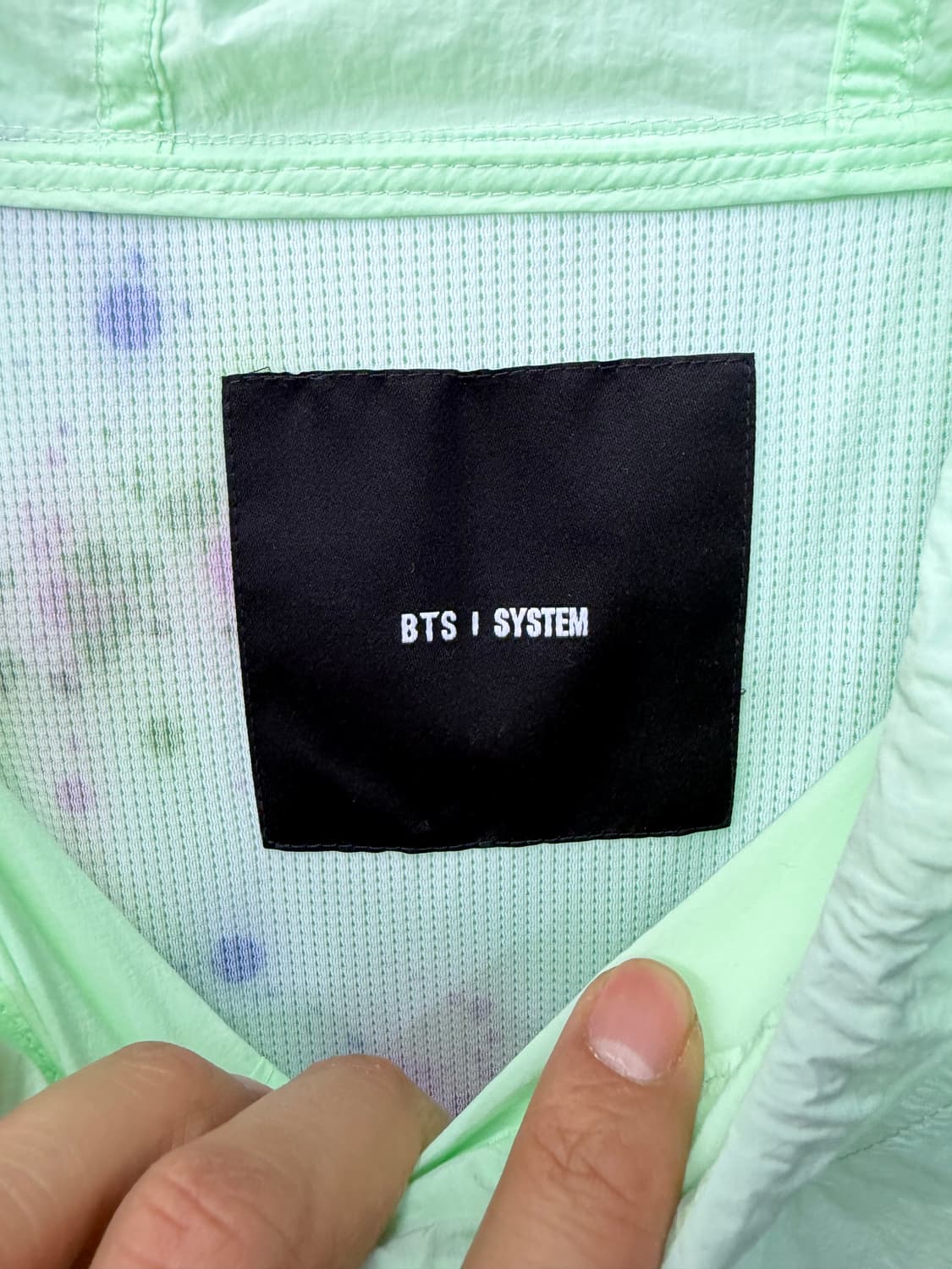 정품) 시스템옴므 x BTS 한섬 20ss 오버핏 아노락 바람막이 95 상품이미지6