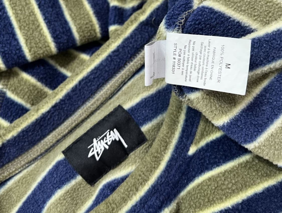 스투시 스트라이프 폴라 플리스 크루넥 상품이미지2