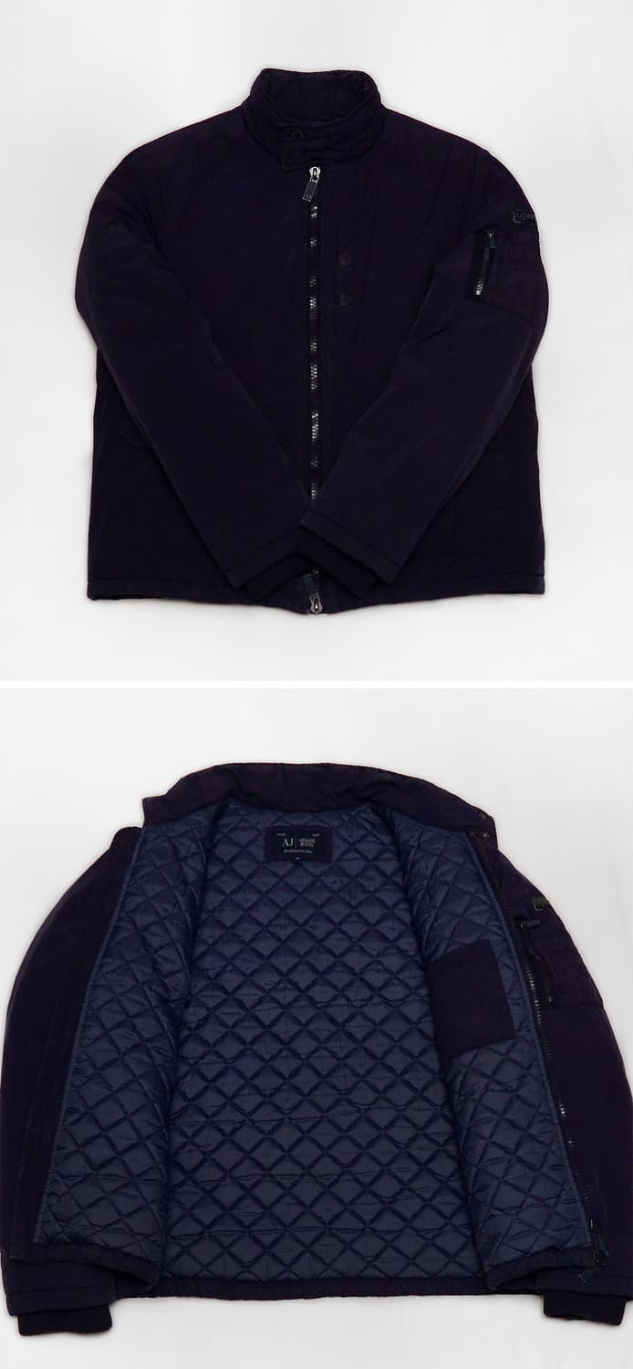 아르마니 (AJ) 더블페이스 집업 패디드 봄버 자켓 (52 / 100) 상품이미지3