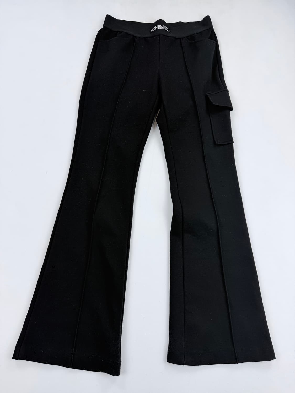 보헤미안서울 자카드 밴딩 부츠컷 팬츠 상품이미지1