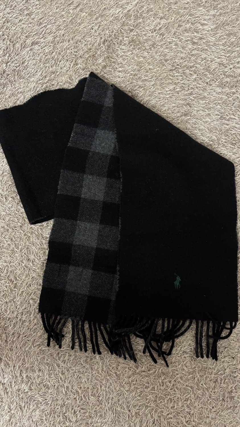 폴로 체크 목도리 상품이미지2
