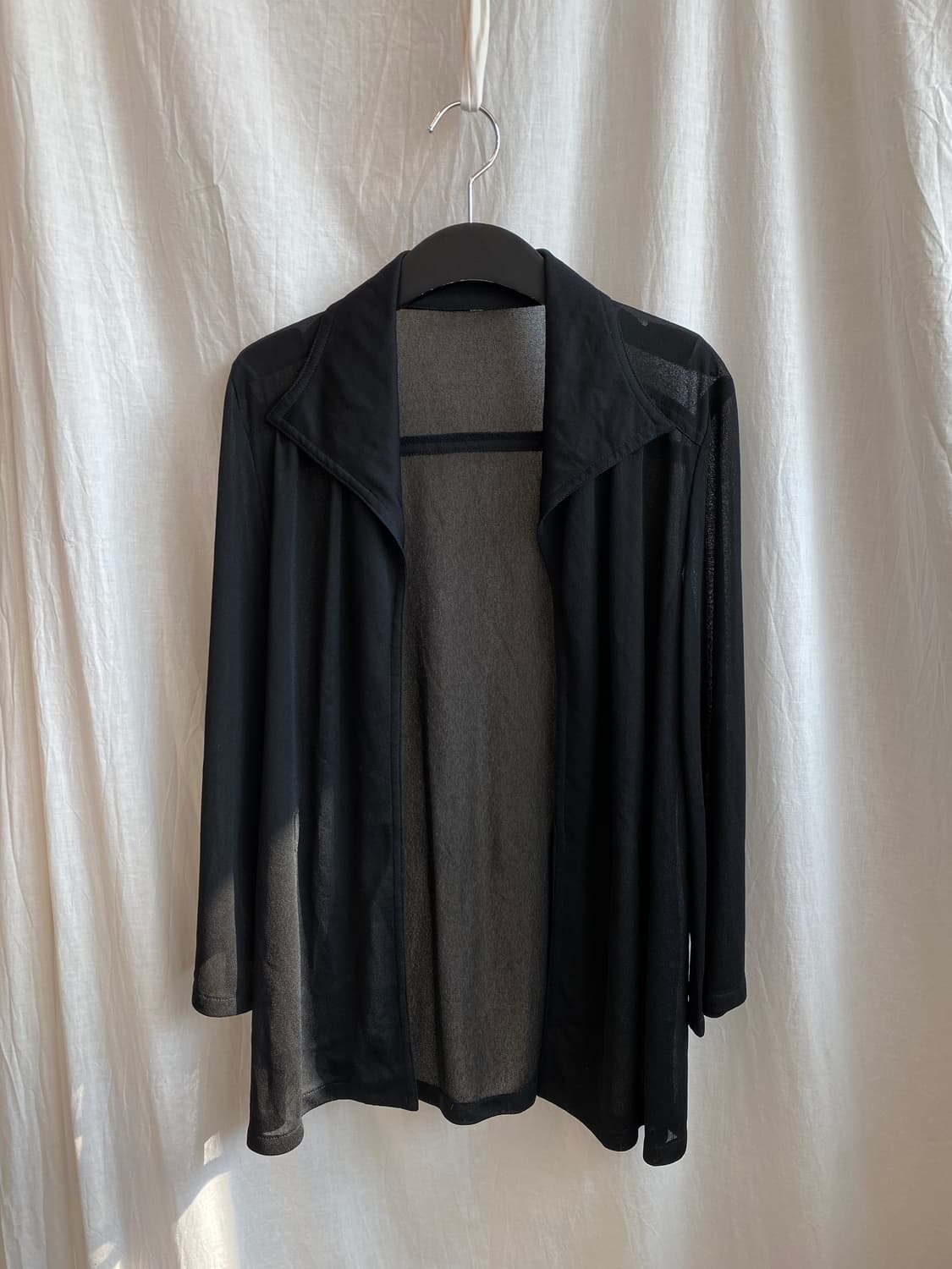 블랙 시스루 오픈자켓(M) 상품이미지2