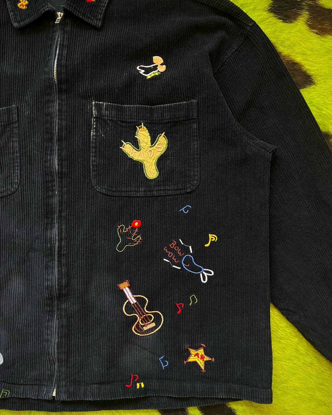 Kitsch Embroidery Corduroy Old Work JK 상품이미지7