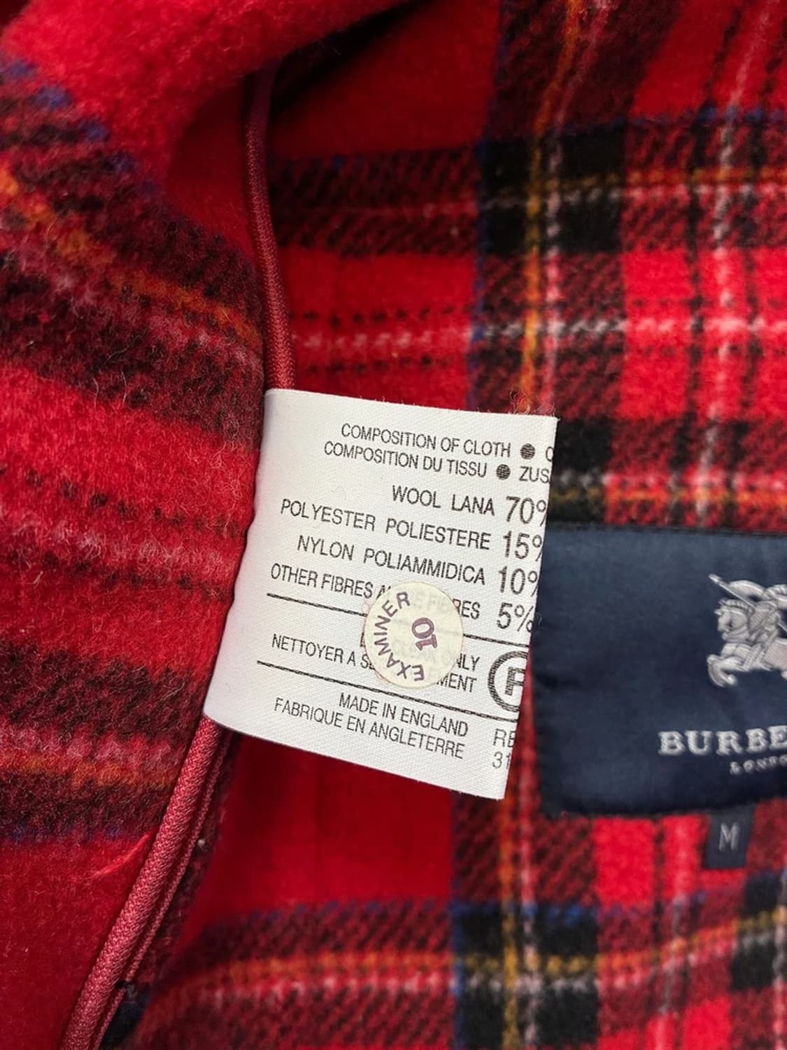 버버리 90's 오리지널 울 더플 후디 코트 PN5597    상품이미지7