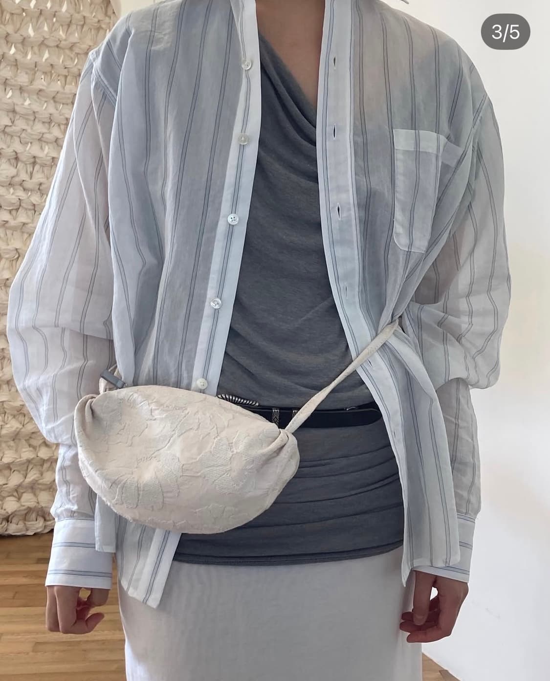 포코포스카 가방 CROSS PETAL IN BEIGE 상품이미지8