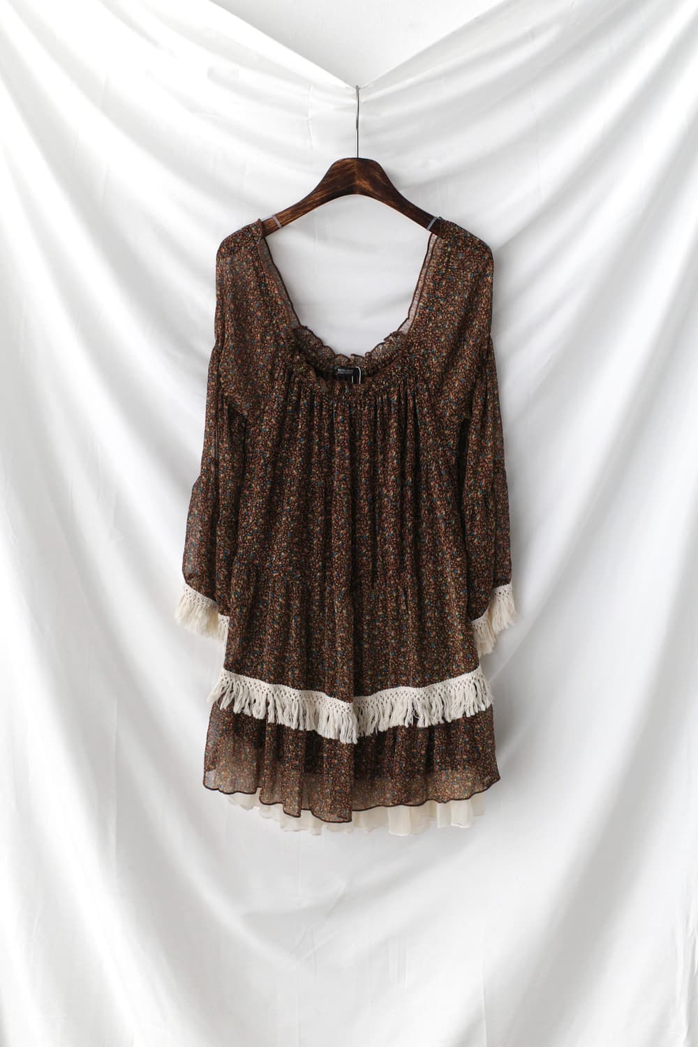 flower fringe blouse 상품이미지1
