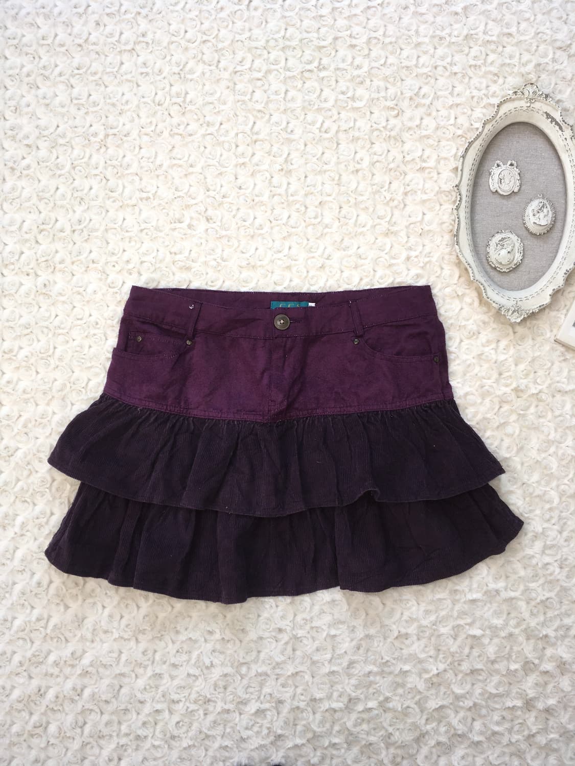 jpn vintage deep purple cancan skirt 상품이미지5