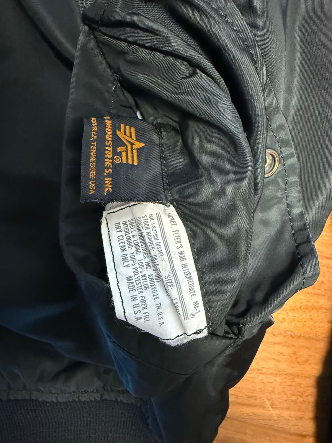 90s USA 알파인더스트리 MA-1 상품이미지2