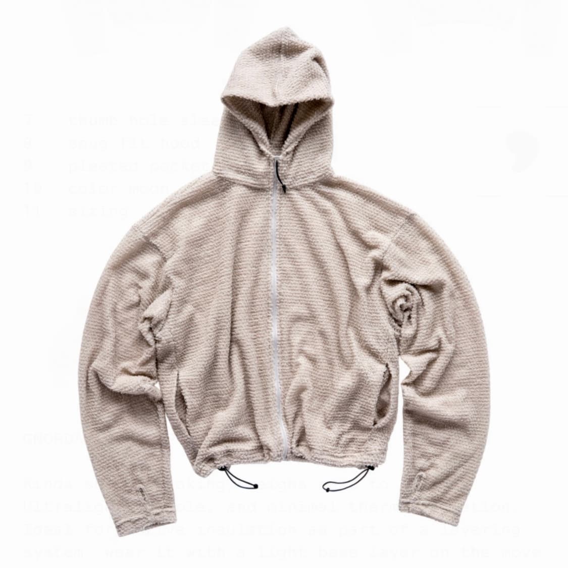 GNUHR x NORDA SHAG ZIP HOODIE 3Size 상품이미지2