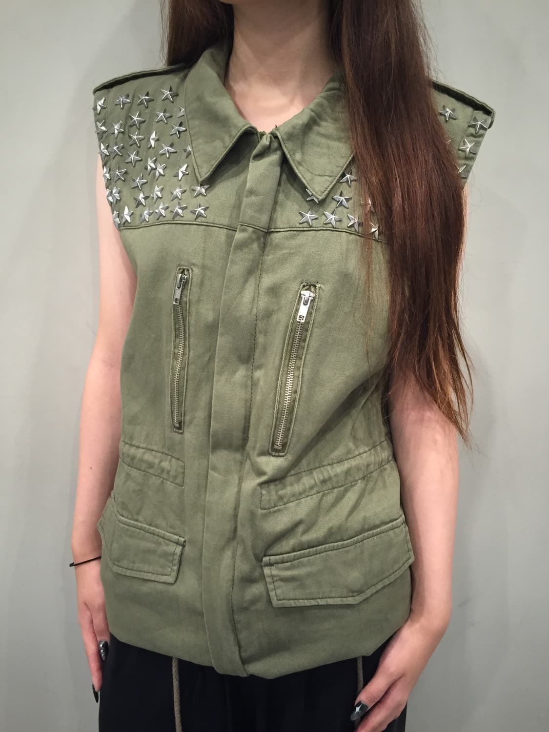 glad news star studded sleeveless jacket 상품이미지2