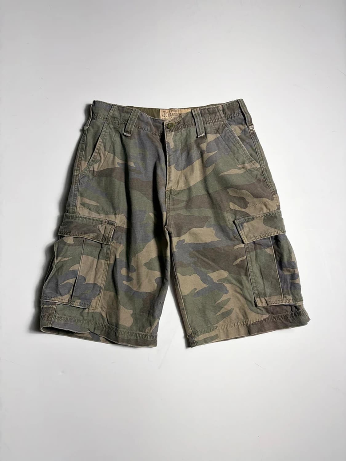 Selected 00's 카모플라쥬 코튼 카고 반바지 R1952 상품이미지1
