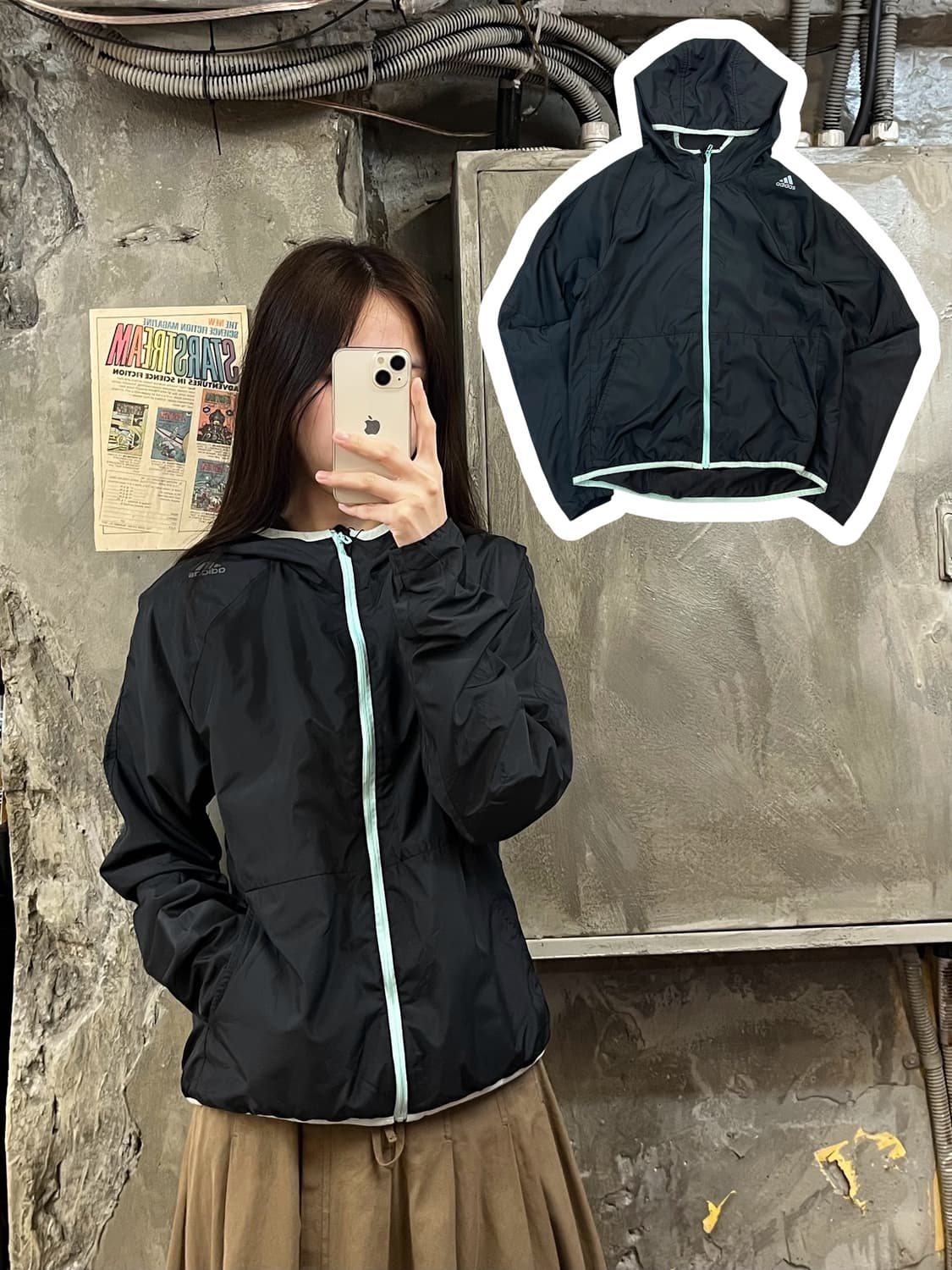 아디다스 바람막이 블랙 #csz574 상품이미지1