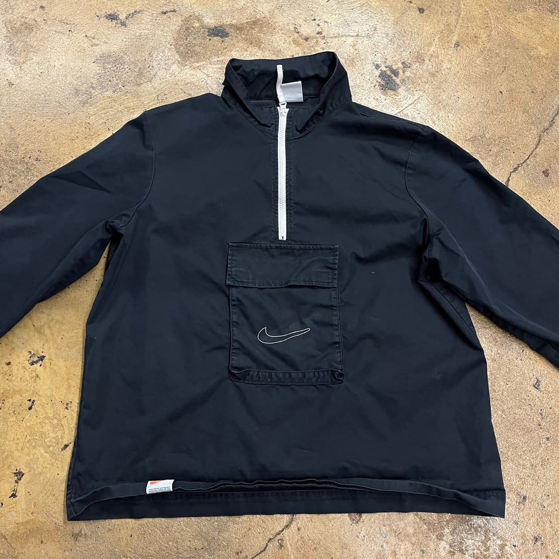 [정품/L] 나이키 아노락 블랙 포켓 반집업 바람막이 b10 상품이미지3