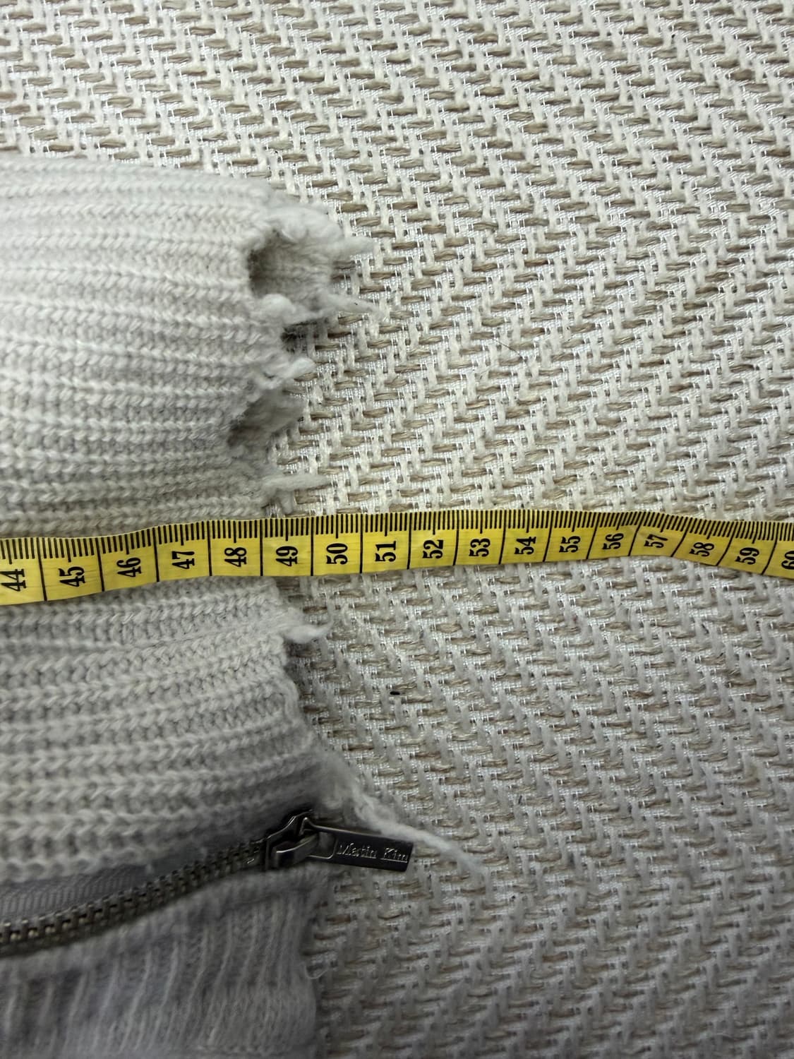 정품) 마뗑킴 크롭 니트 집업 가디건 F 상품이미지10