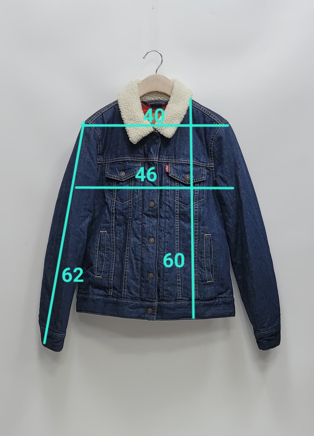 (새상품급) LEVI'S 리바이스 양털 구스 다운 청자켓 / 여 S
 상품이미지10