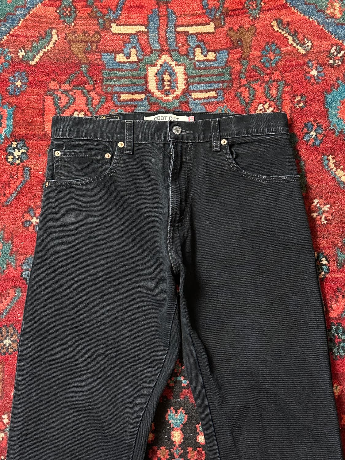 00's 리바이스 517 블랙 부츠컷 플레어진 상품이미지5