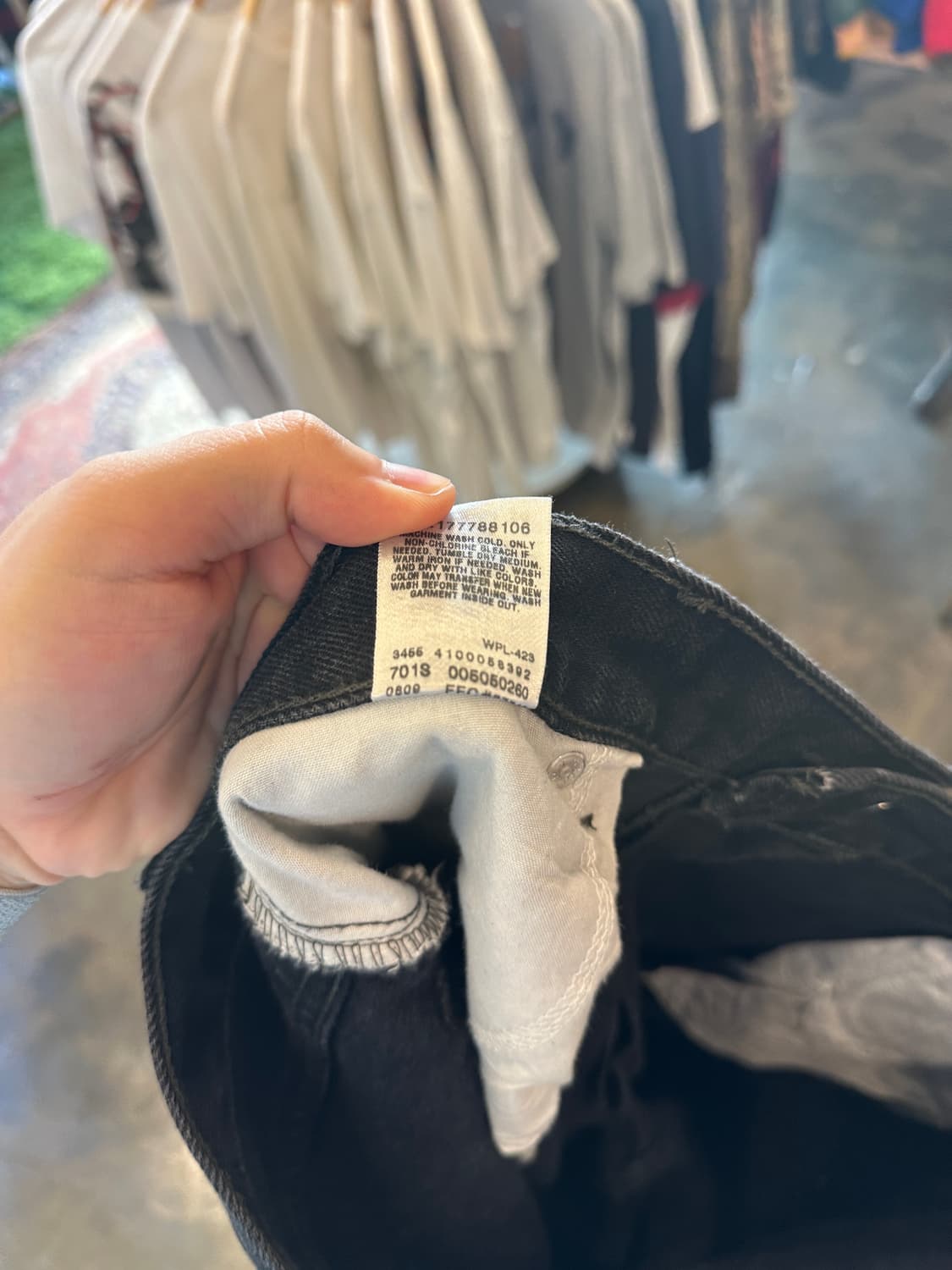 00s Levis 리바이스 505 블랙진 W36 L34 상품이미지5