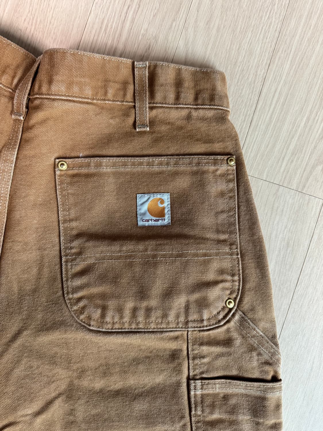 칼하트 더블니 b01 brn 실측(허리42/기장111) 상품이미지6