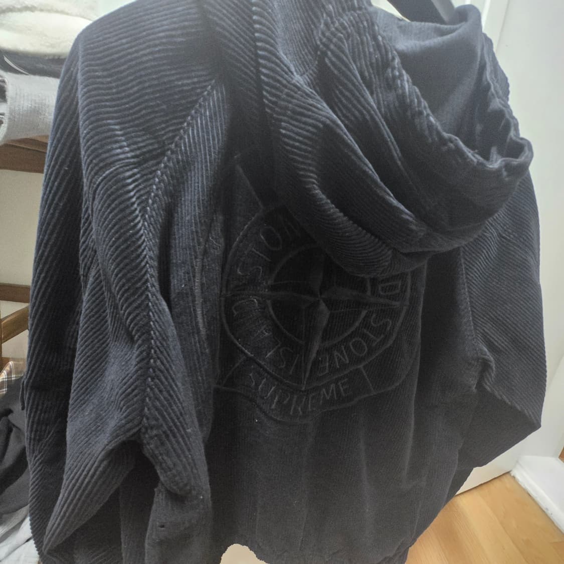 [정품/S] 20FW 슈프림 x 스톤아일랜드 코듀로이 자켓 네이비 상품이미지7