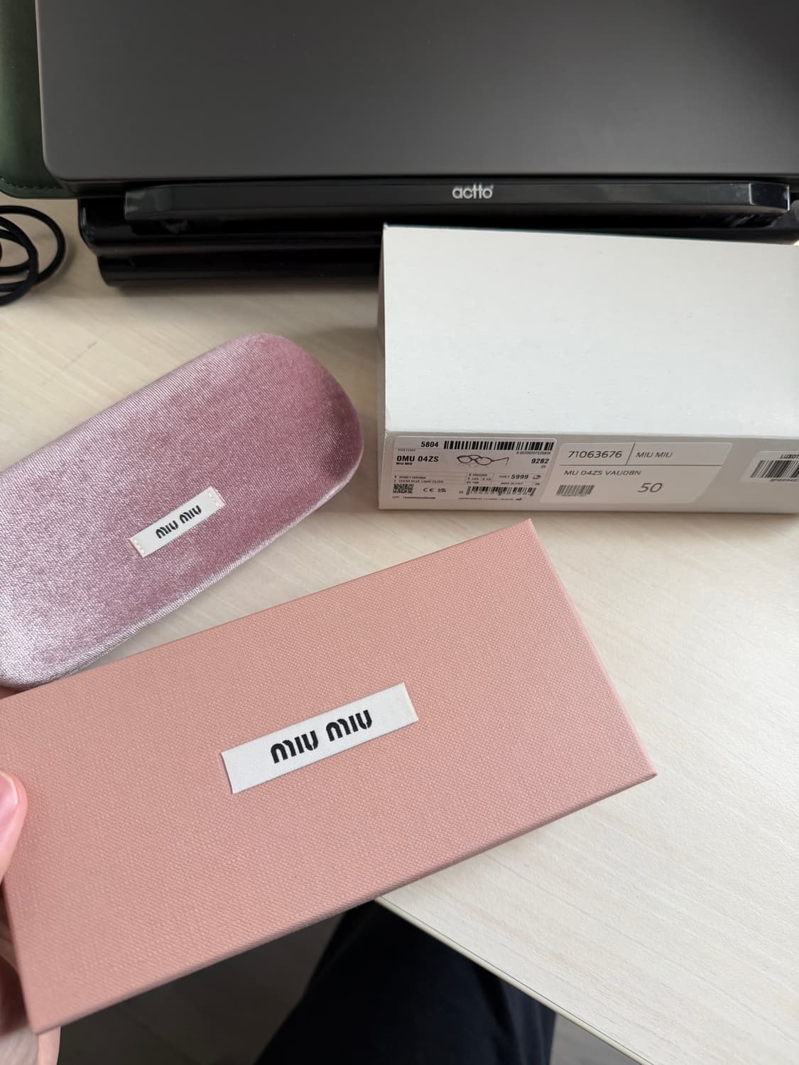 미우미우 리가드 안경 50 풀박스 상품이미지9