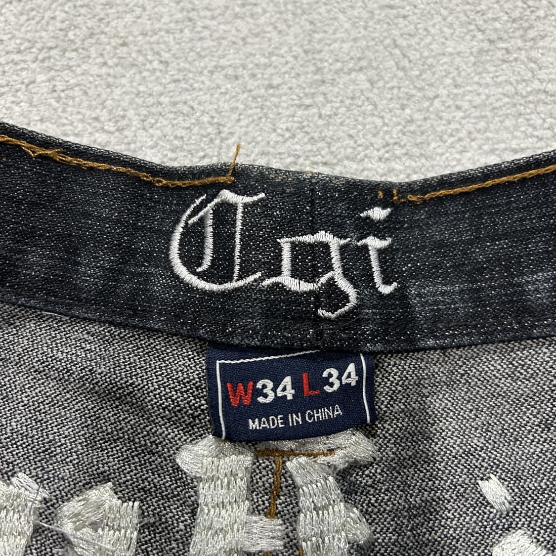 쿠 헤리티지 데님 블랙 스티치 진 32 상품이미지2