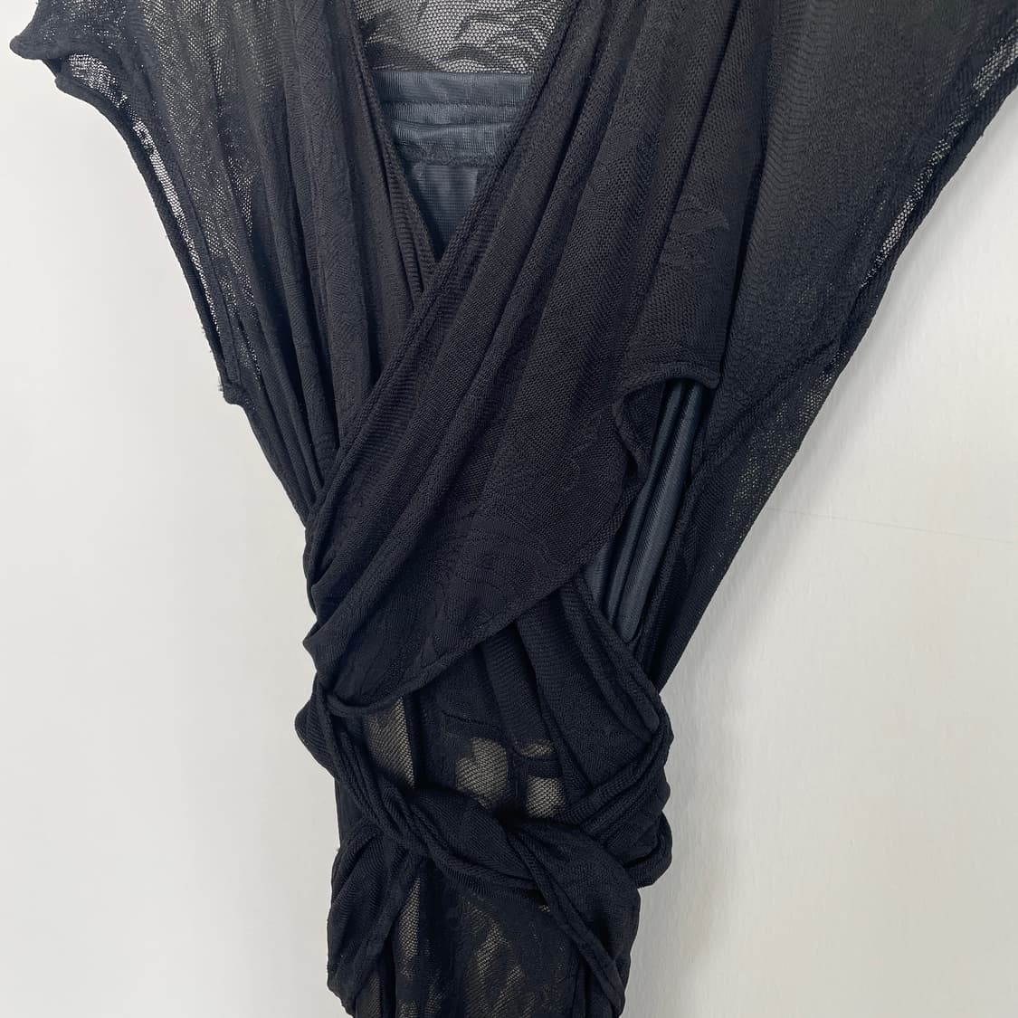 겐조 메시 랩 아일렛 레이어드 드레스 원피스 상품이미지9