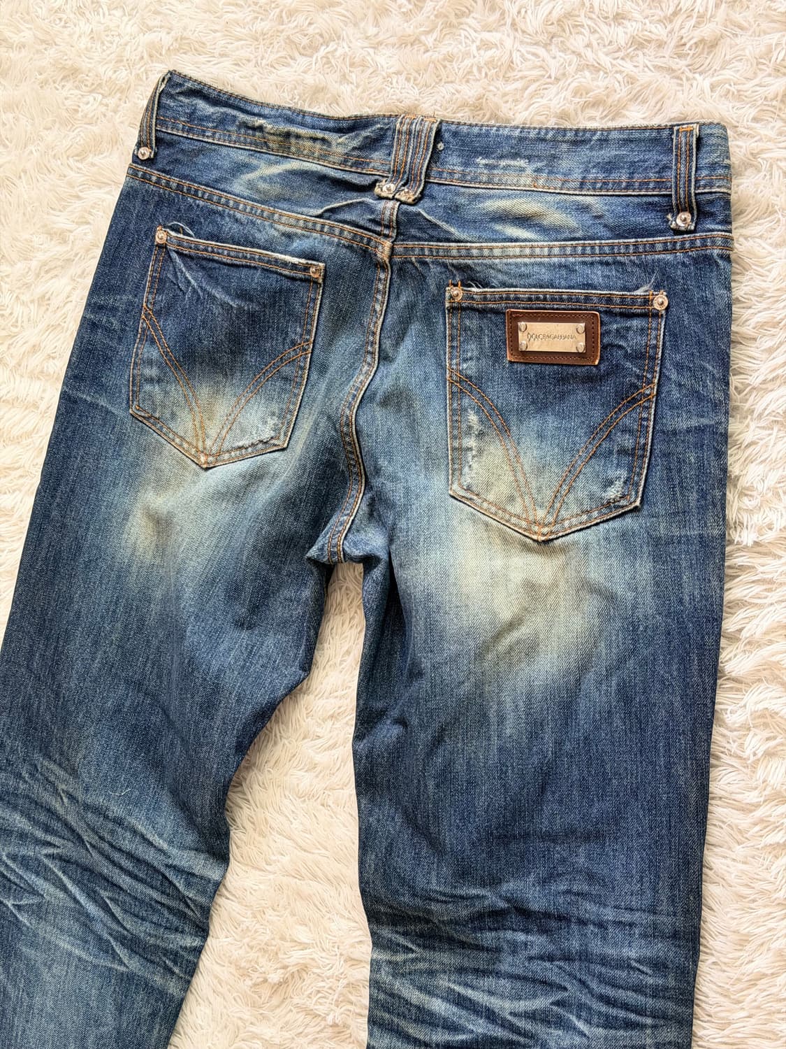 돌체앤가바나 (D&G) 빈티지 워싱 데님 팬츠 (Size 48) 상품이미지6