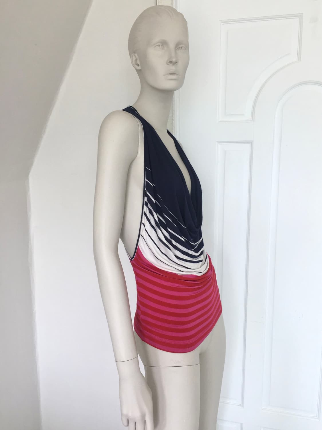 miss sixty Draped Striped Tank Top 상품이미지3