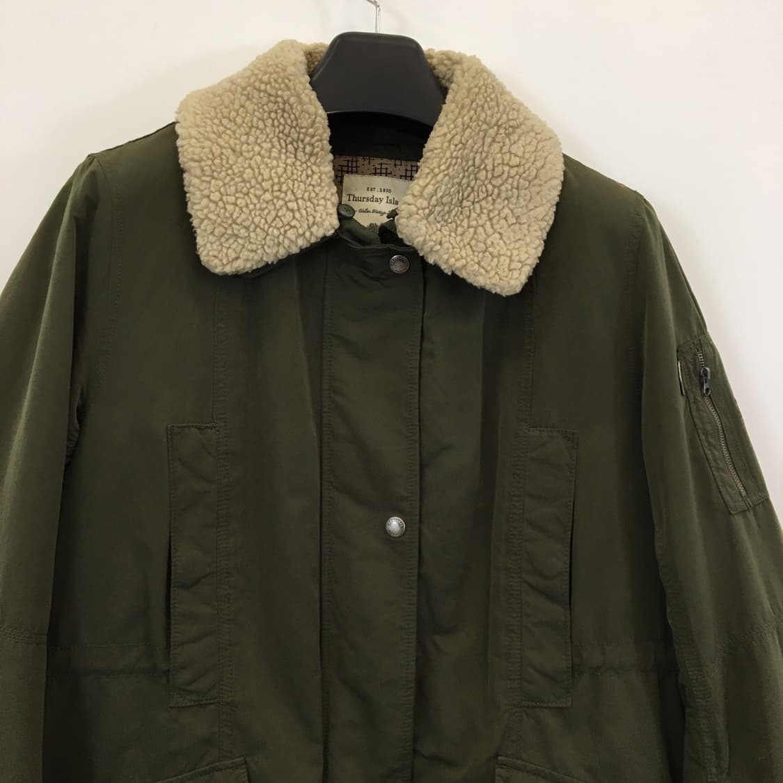 써스데이아일랜드 롱 야상점퍼 90-165 카라분리가능  상품이미지2