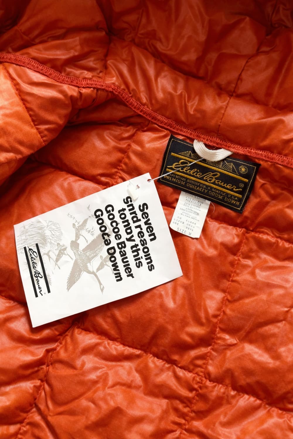 80s 에디 바우어 우먼즈 다운 푸퍼 자켓 M 데드스탁 상품이미지7