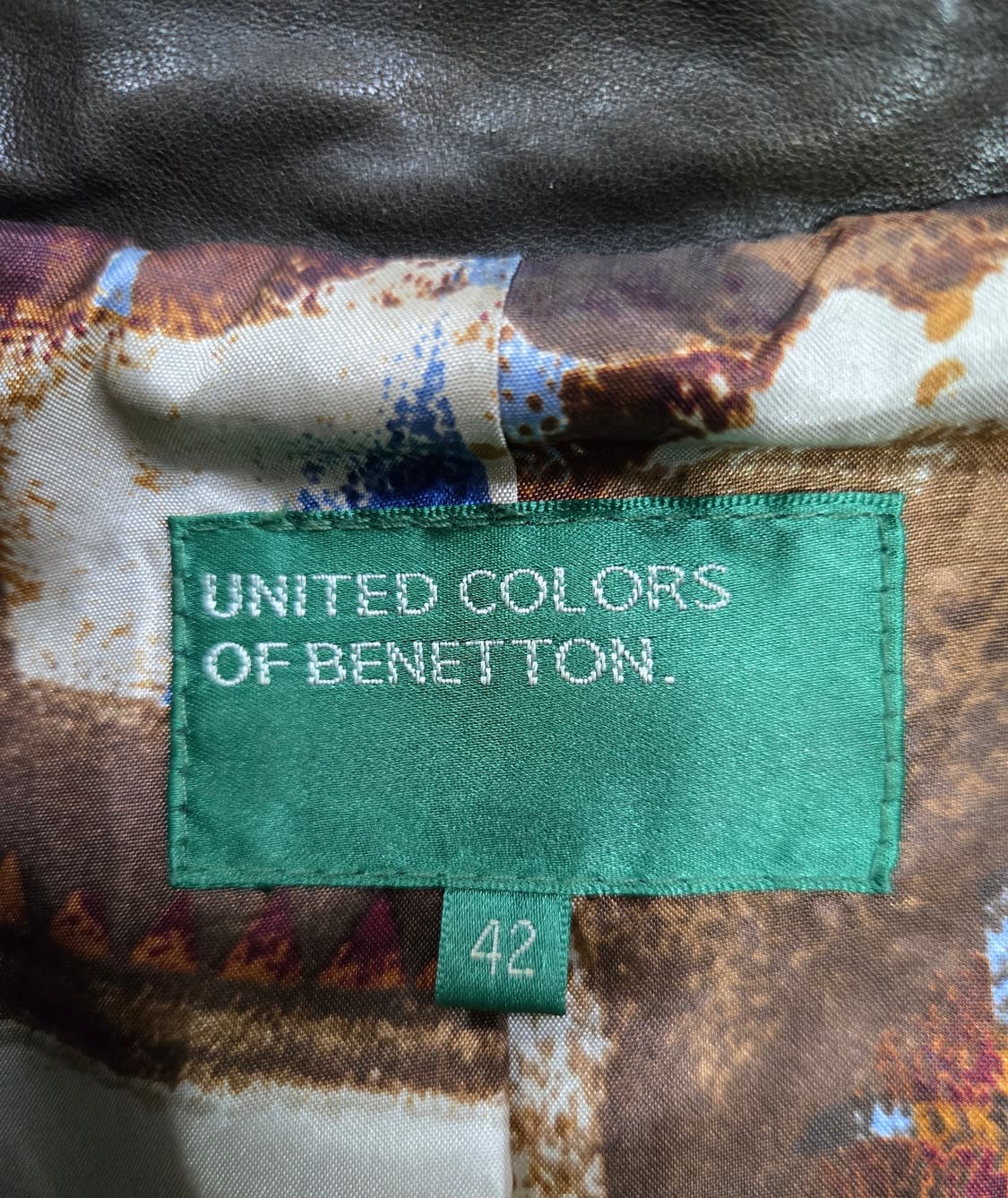 베네통 양가죽 라이더자켓 85~90 상품이미지8